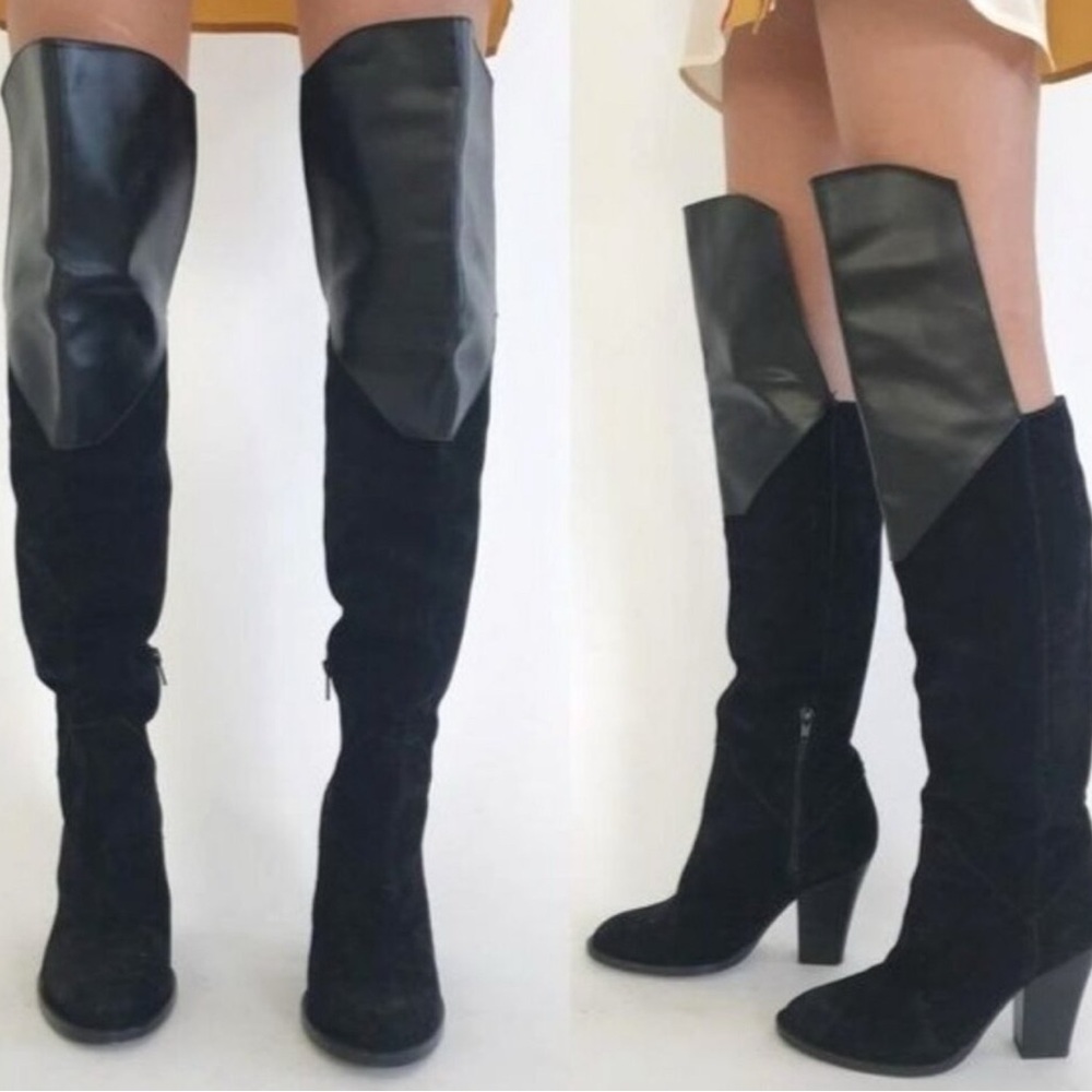 Maje Black Over-the-Knee Women's Boots